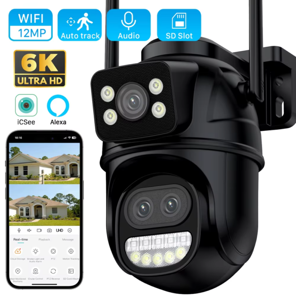 Wifi CameraDual Lens CCTV Security IP Camera